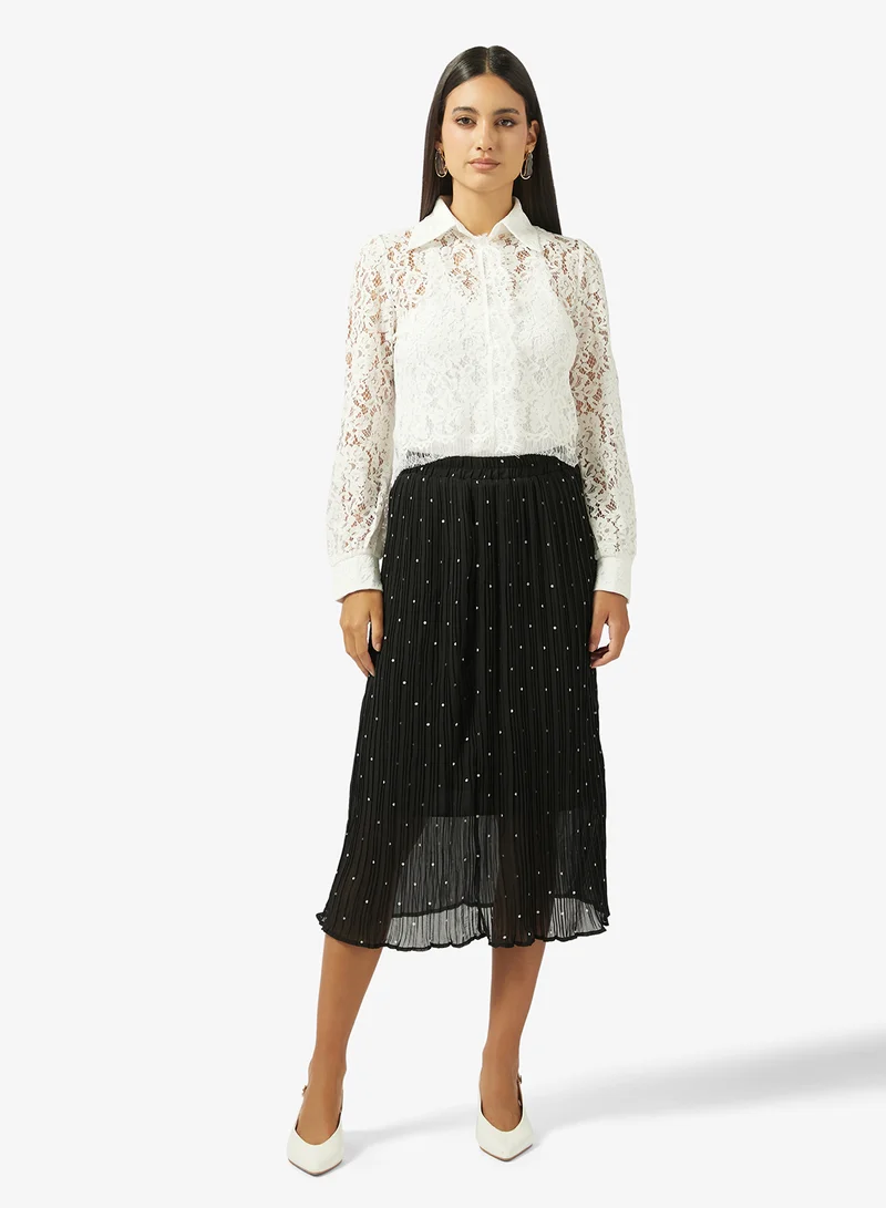 ايلا Polka Print Skirt